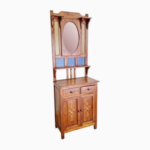 Arts & Crafts Hall Stand in Teak-FRB-1739744