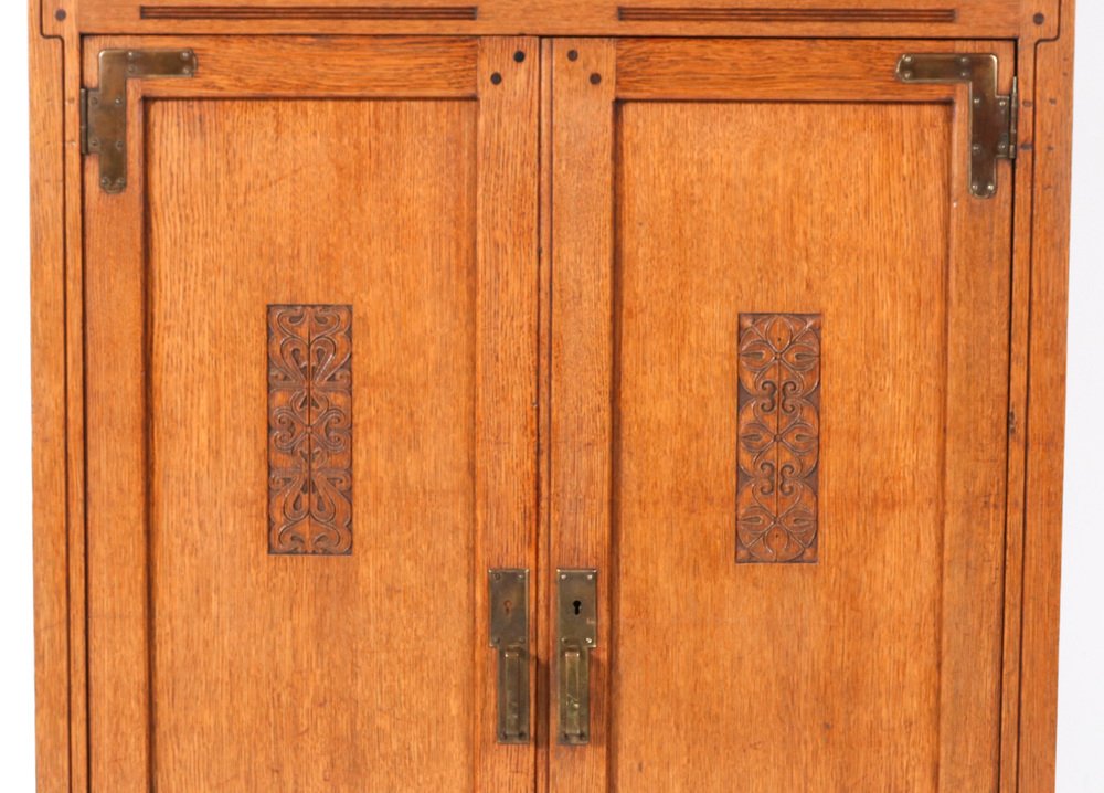 Arts & Crafts Oak Bookcase by Willem Penaat for FA. Haag & Zn Amsterdam, 1897