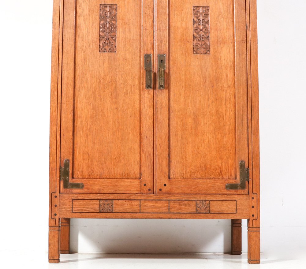 Arts & Crafts Oak Bookcase by Willem Penaat for FA. Haag & Zn Amsterdam, 1897