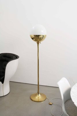 Arts & Crafts Stall Lamp in Brass from Vereinigte Werkstätten, Munich, 1960s-FJP-1798548