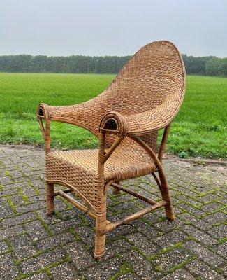 Arts & Crafts Wicker & Rattan Armchair from Dryad and Co, UK, 1920s-WZZ-1759480