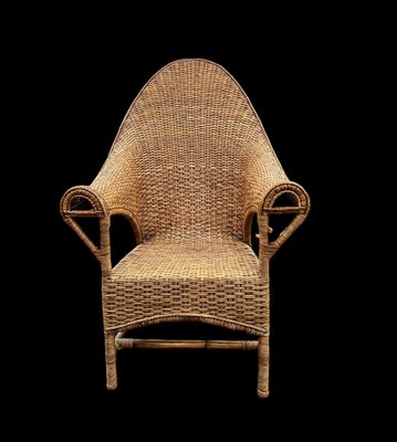 Arts & Crafts Wicker & Rattan Armchair from Dryad and Co, UK, 1920s-WZZ-1759480