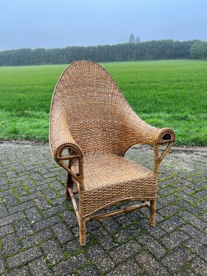 Arts & Crafts Wicker & Rattan Armchair from Dryad and Co, UK, 1920s-WZZ-1759480