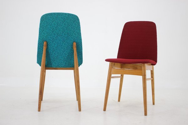 Ash Dining Chairs, Czechoslovakia, 1960s, Set of 6-TZ-1448499