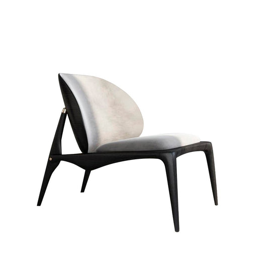 Ash & Leather Lounge Chair by Ben Wu