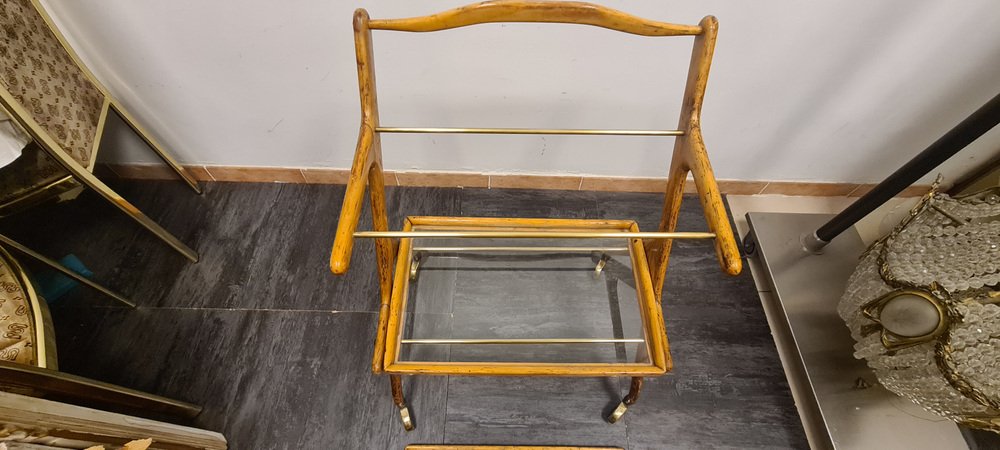 Ash Trolley with Removable Trays by Cesare Lacca, 1950s