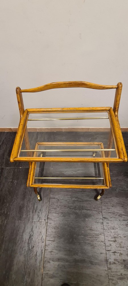 Ash Trolley with Removable Trays by Cesare Lacca, 1950s