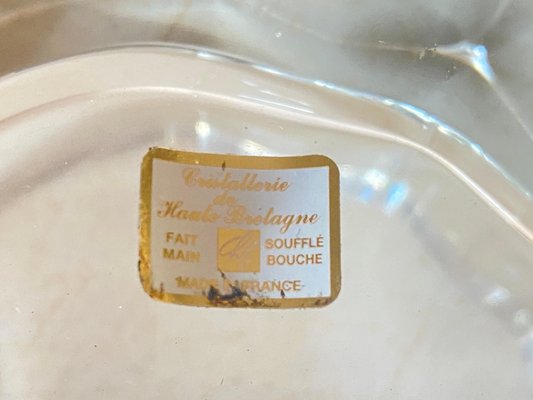 Ashtray in Crystal from Cristallerie De Haute Bretagne, 1970s-UR-1782950