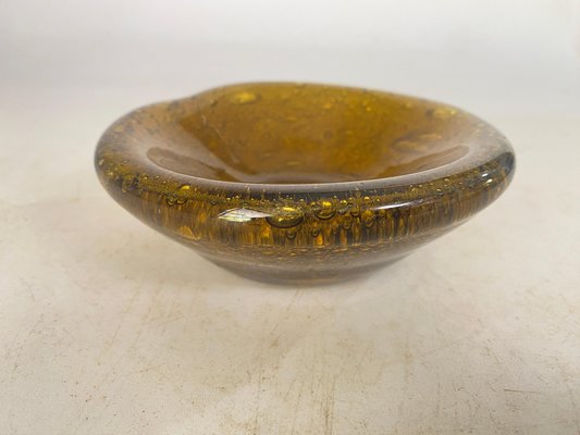 Ashtray in Glass, Bubles Patterns from Biot, France, 1970s-UR-1724386