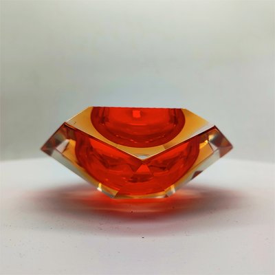 Ashtray in Murano Glass by Flavio Poli for Seguso, Glassmakers of C. Campanella - Label, 1960s-YHS-2026881