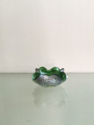 Ashtray in Submerged Green Murano Glass Attributed to Barovier & Toso, Italy, 1970s-ZST-1357448