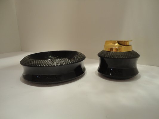 Ashtray & Lighter Set by Tapio Wirkkala for Rosenthal, 1970s, Set of 2-VIB-698616