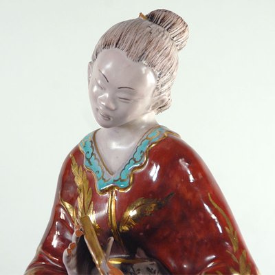 Asian Figure Eugenio Pattarino Terracotta, 1950s-GIW-1313211