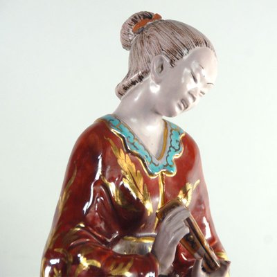 Asian Figure Eugenio Pattarino Terracotta, 1950s-GIW-1313211