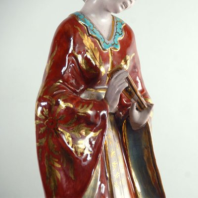 Asian Figure Eugenio Pattarino Terracotta, 1950s-GIW-1313211