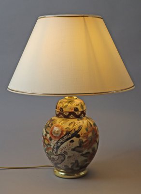 Asian Floral Table Lamp, 1980s-ESB-1780224