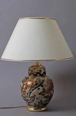 Asian Floral Table Lamp, 1980s-ESB-1780224