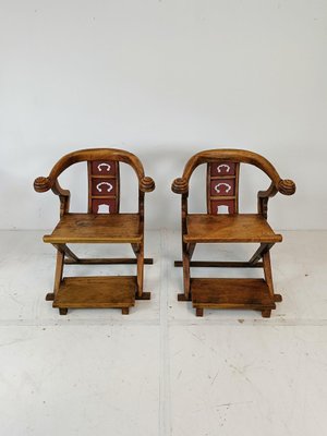 Asian Throne Chairs, 1960s, Set of 2-ZCH-1806768