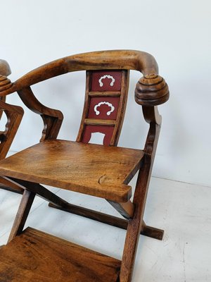 Asian Throne Chairs, 1960s, Set of 2-ZCH-1806768