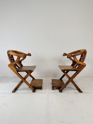 Asian Throne Chairs, 1960s, Set of 2-ZCH-1806768