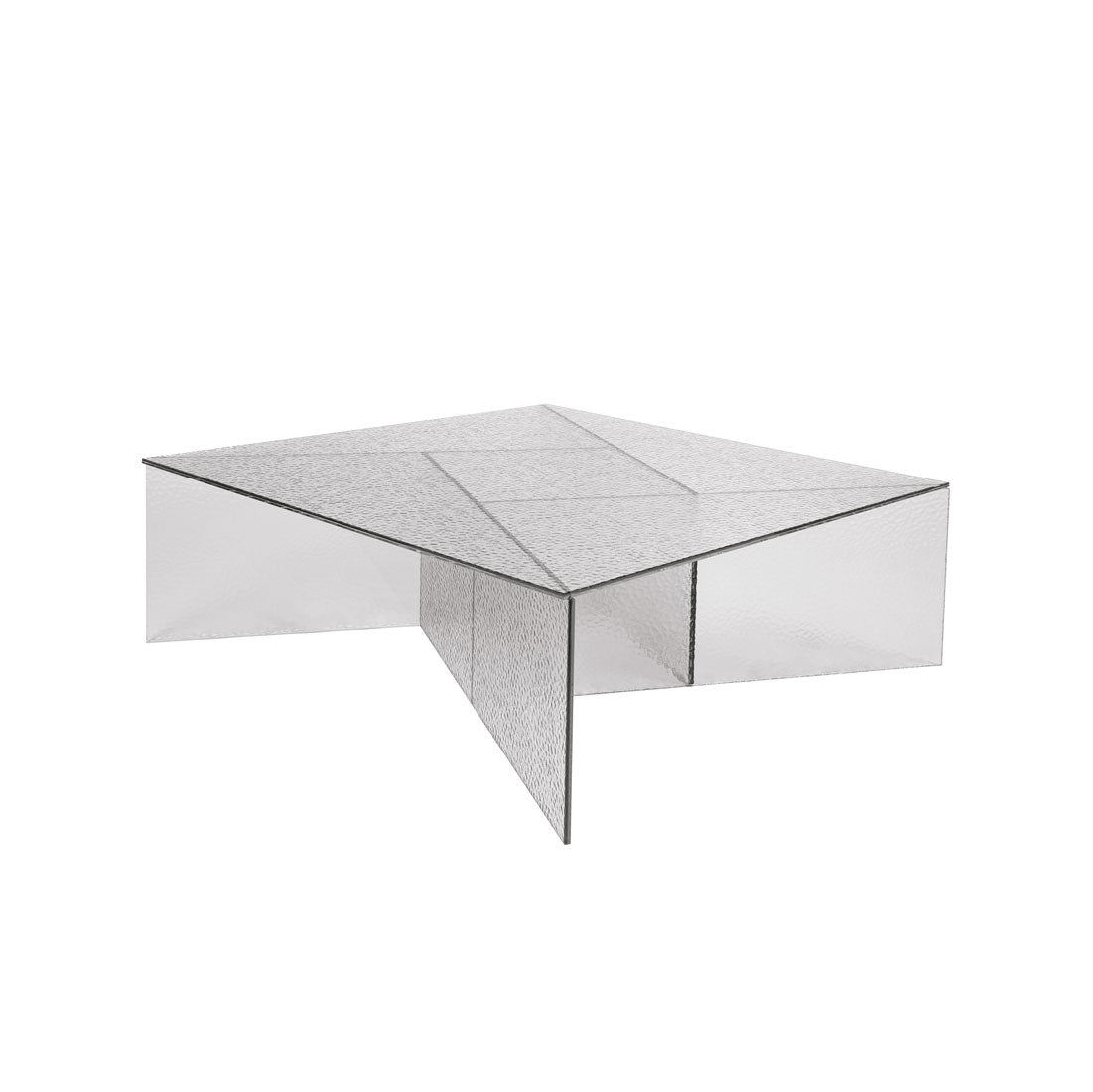 Aspa Big - Square Glass Coffee Table by Pulpo #grey