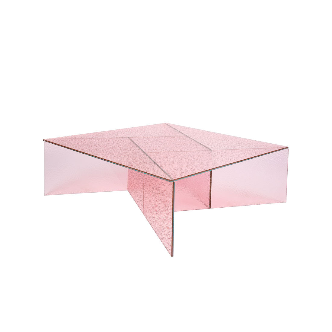 Aspa Big - Square Glass Coffee Table by Pulpo #rose