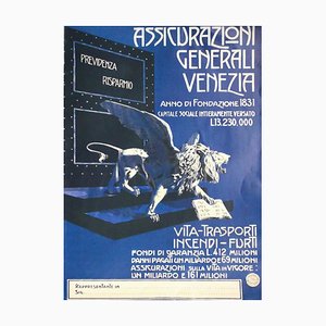 Assicurazioni Generali Vintage Poster - Offset Print on Cardboard - 20th Century 20th Century-ZCI-772458