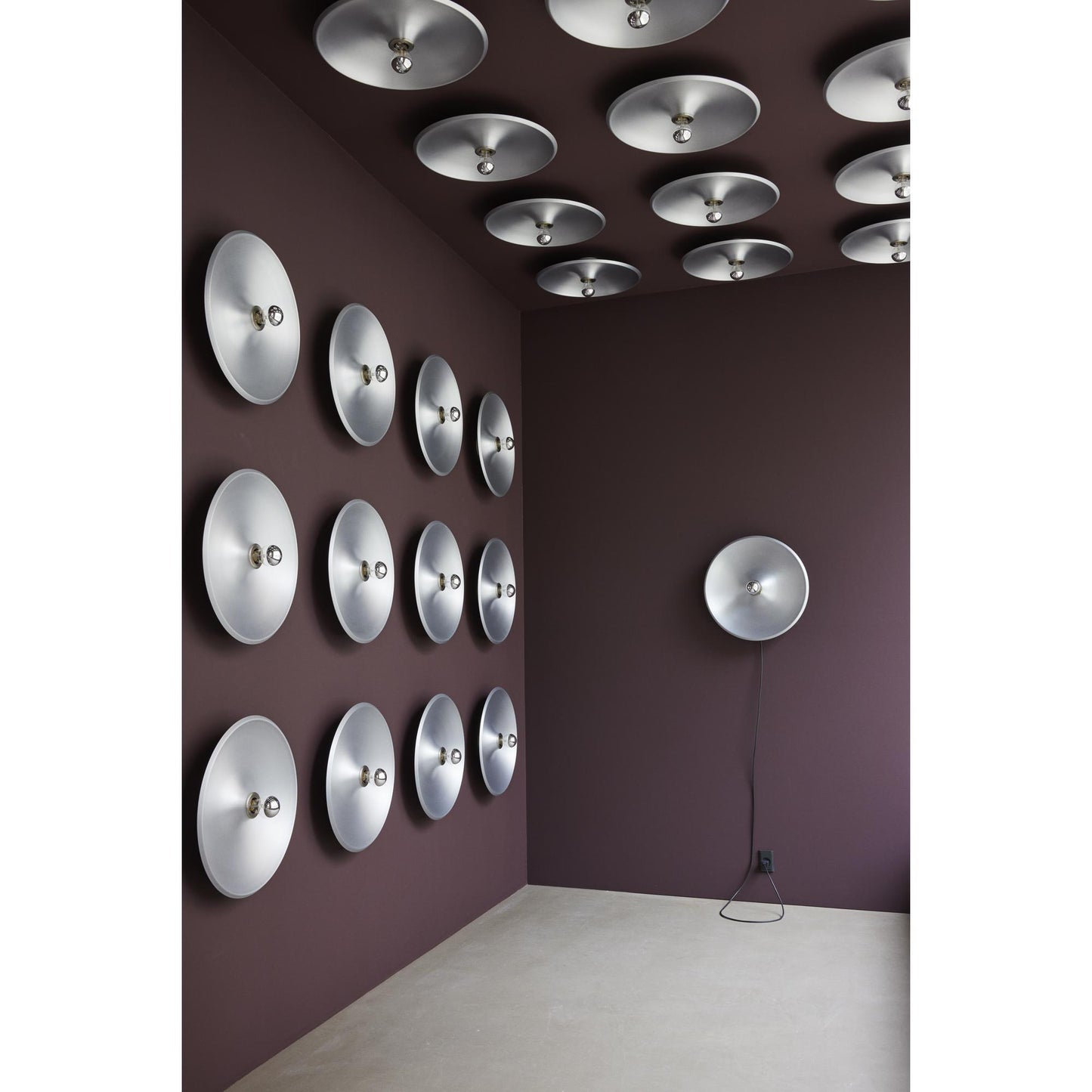 Astep Model 262 Wall/ Ceiling Light Aluminum