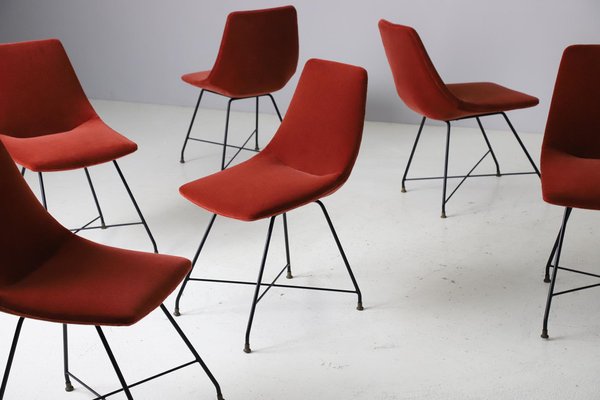 Aster Dining Chairs by Augusto Bozzi for Fratelli Saporiti, 1958, Set of 6-DXL-1447604