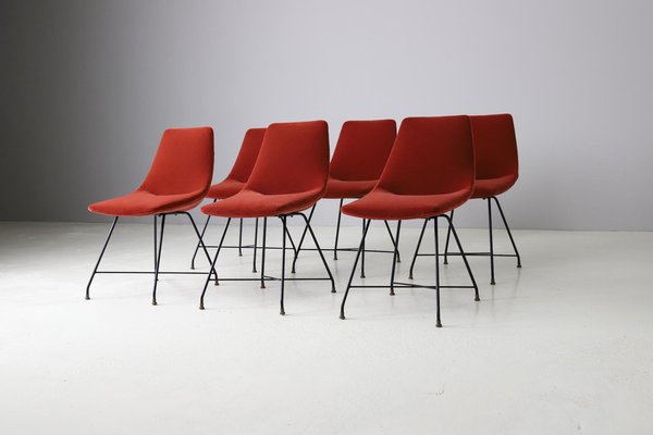 Aster Dining Chairs by Augusto Bozzi for Fratelli Saporiti, 1958, Set of 6-DXL-1447604