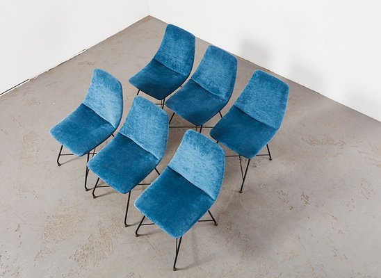 Aster Dining Chairs by Augusto Bozzi for Saporiti, Italy, 1950s, Set of 6-BPT-1730259