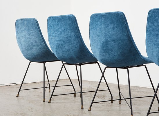 Aster Dining Chairs by Augusto Bozzi for Saporiti, Italy, 1950s, Set of 6-BPT-1730259