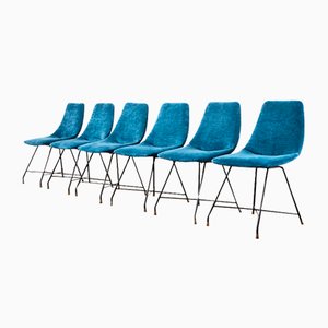 Aster Dining Chairs by Augusto Bozzi for Saporiti, Italy, 1950s, Set of 6-BPT-1730259