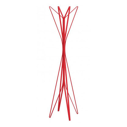 Aster - Steel Coat Rack by Zanotta #48 x 48 x h 170 cm / Red