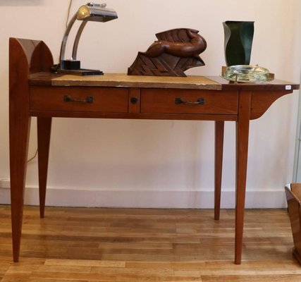 Asymmetric Student Desk by Eugène Printz, France, 1930s-YXM-896891