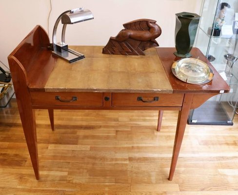 Asymmetric Student Desk by Eugène Printz, France, 1930s-YXM-896891