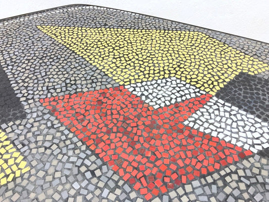 Asymmetrical Mosaic Coffee Table in the style of Berthold Müller, 1950s