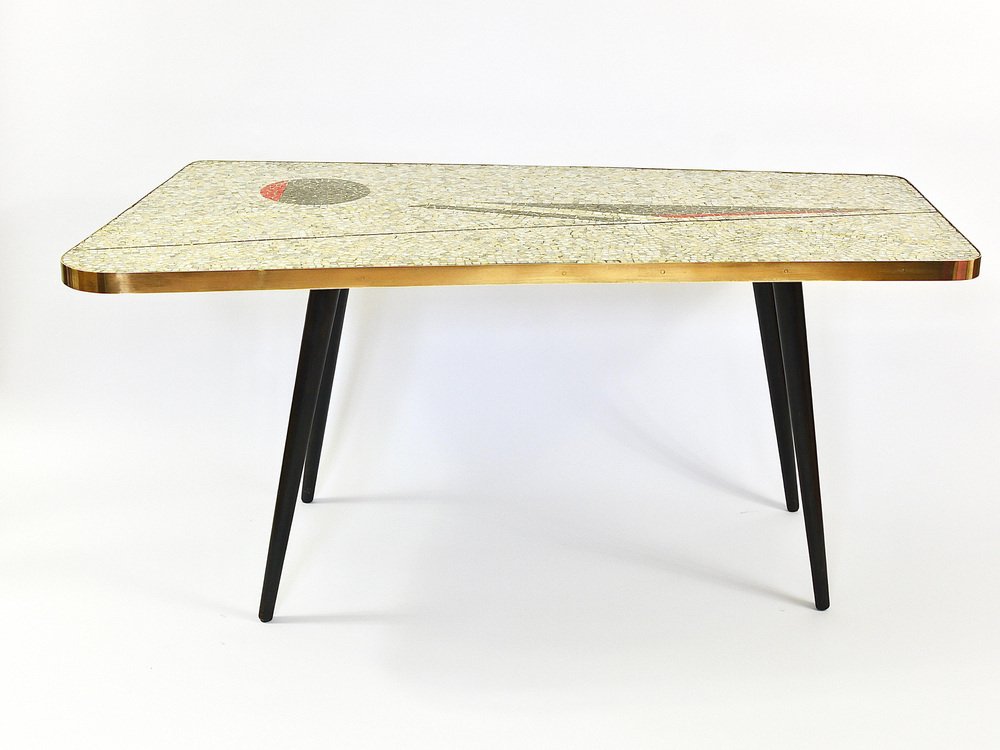 Asymmetrical Mosaic Tile Coffee Table by Berthold Muller, 1950s