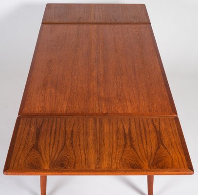 AT-312 Dining Table in Teak by Hans J. Wegner for Andreas Tuck, Denmark, 1950s-ZGQ-1289902