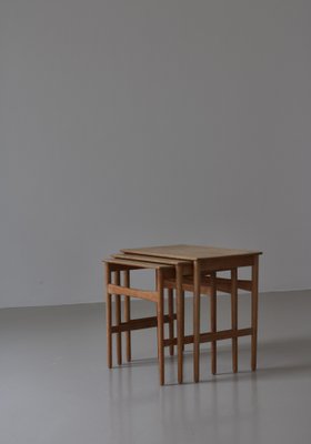 AT-40 Nesting Tables attributed to Hans J. Wegner for Andreas Tuck, Denmark, 1960s, Set of 3-WRF-1741924