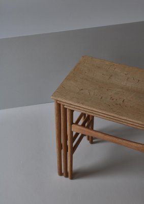 AT-40 Nesting Tables attributed to Hans J. Wegner for Andreas Tuck, Denmark, 1960s, Set of 3-WRF-1741924