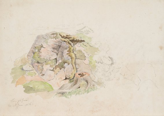 At Knigssee near Berchtesgarden in Bavaria, 1836, Pencil-OJR-1273298