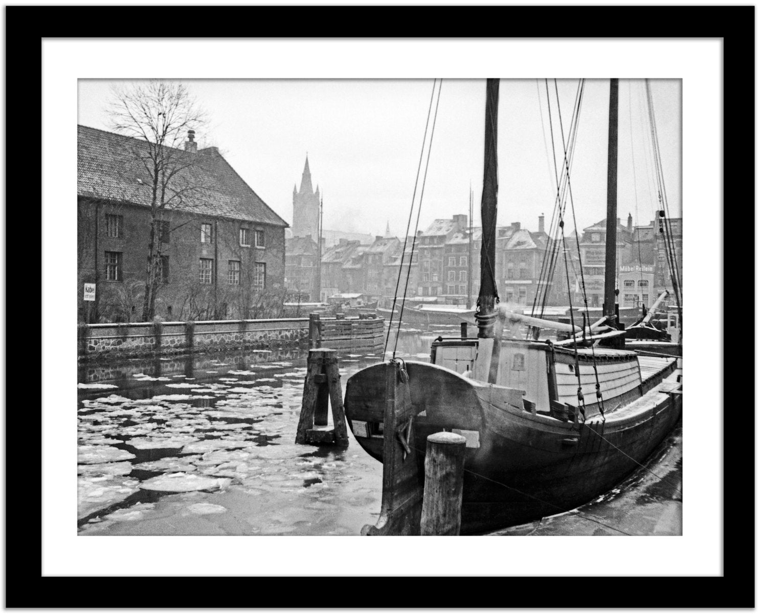 At the Old University of Koenigsberg, East Prussia, Germany, 1934, Black & White Photograph