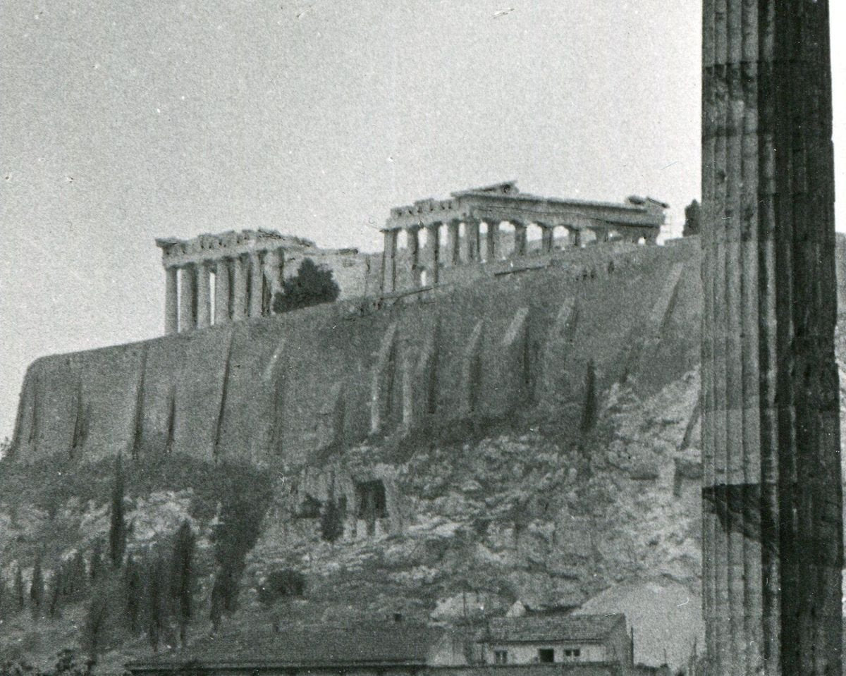 Athens Acropolis Temple of Zeus, 1955