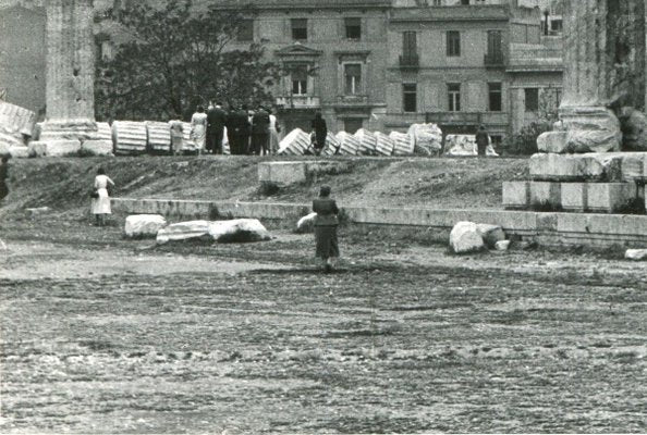 Athens Acropolis Temple of Zeus, 1955-DYV-701125