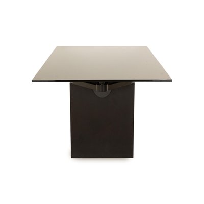 Atlas II Glass Dining Table with Black Extendable from Draenert-RQW-1813896