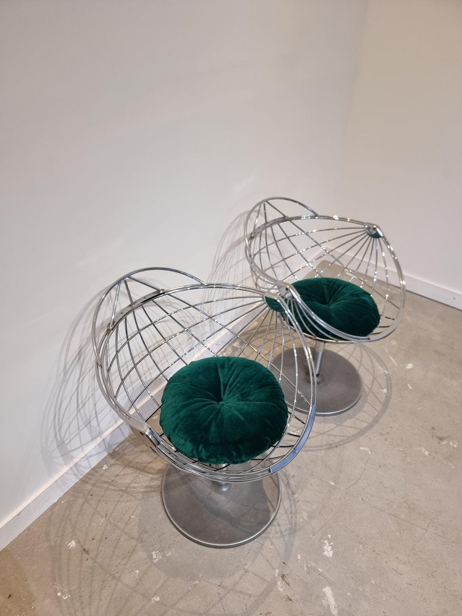 Atomic Ball Chairs by Rudi Verelst, Set of 2