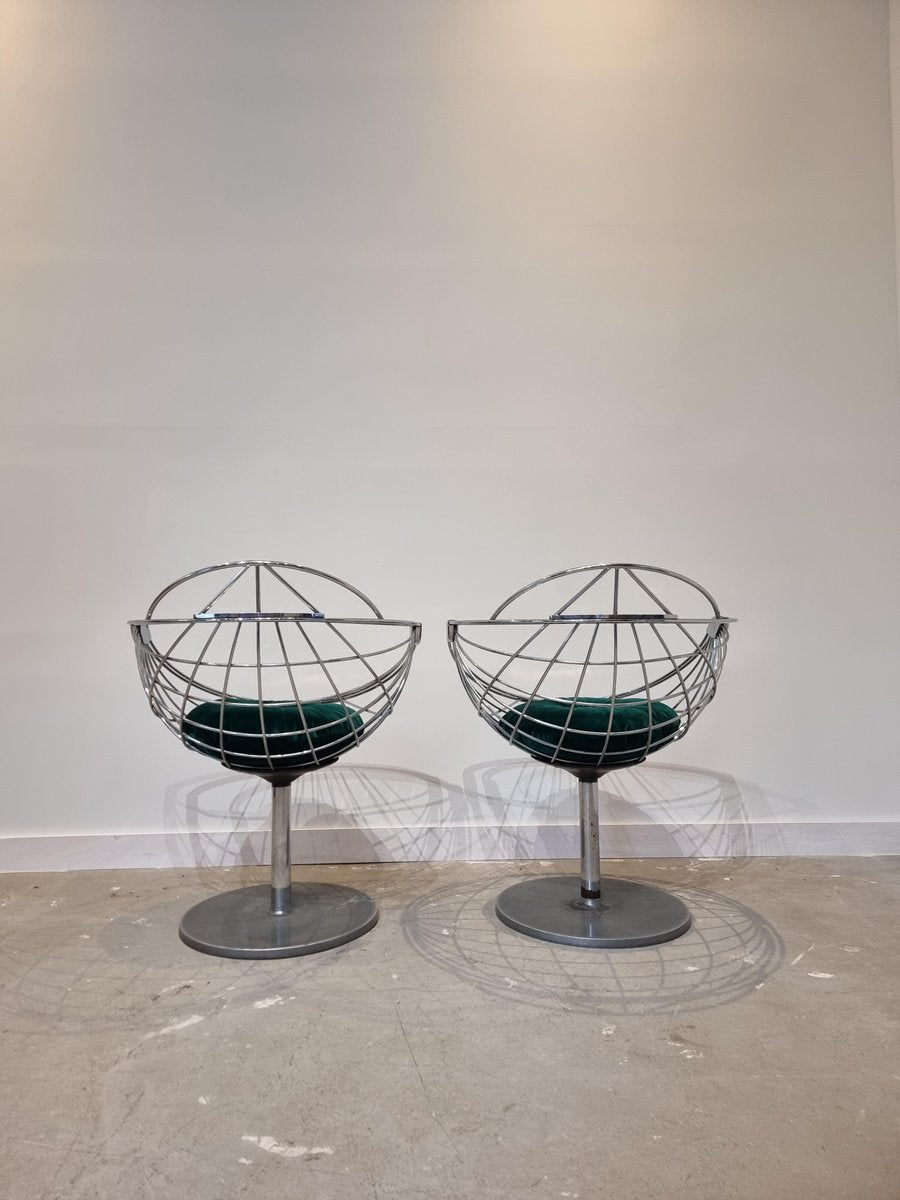 Atomic Ball Chairs by Rudi Verelst, Set of 2