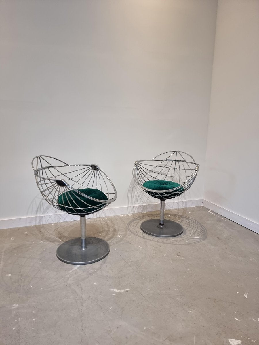 Atomic Ball Chairs by Rudi Verelst, Set of 2