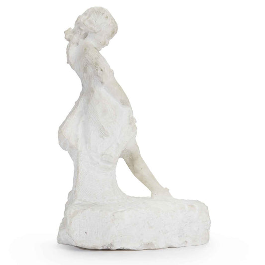 Attilio Prendoni, Little Girl, 20th Century, Marble